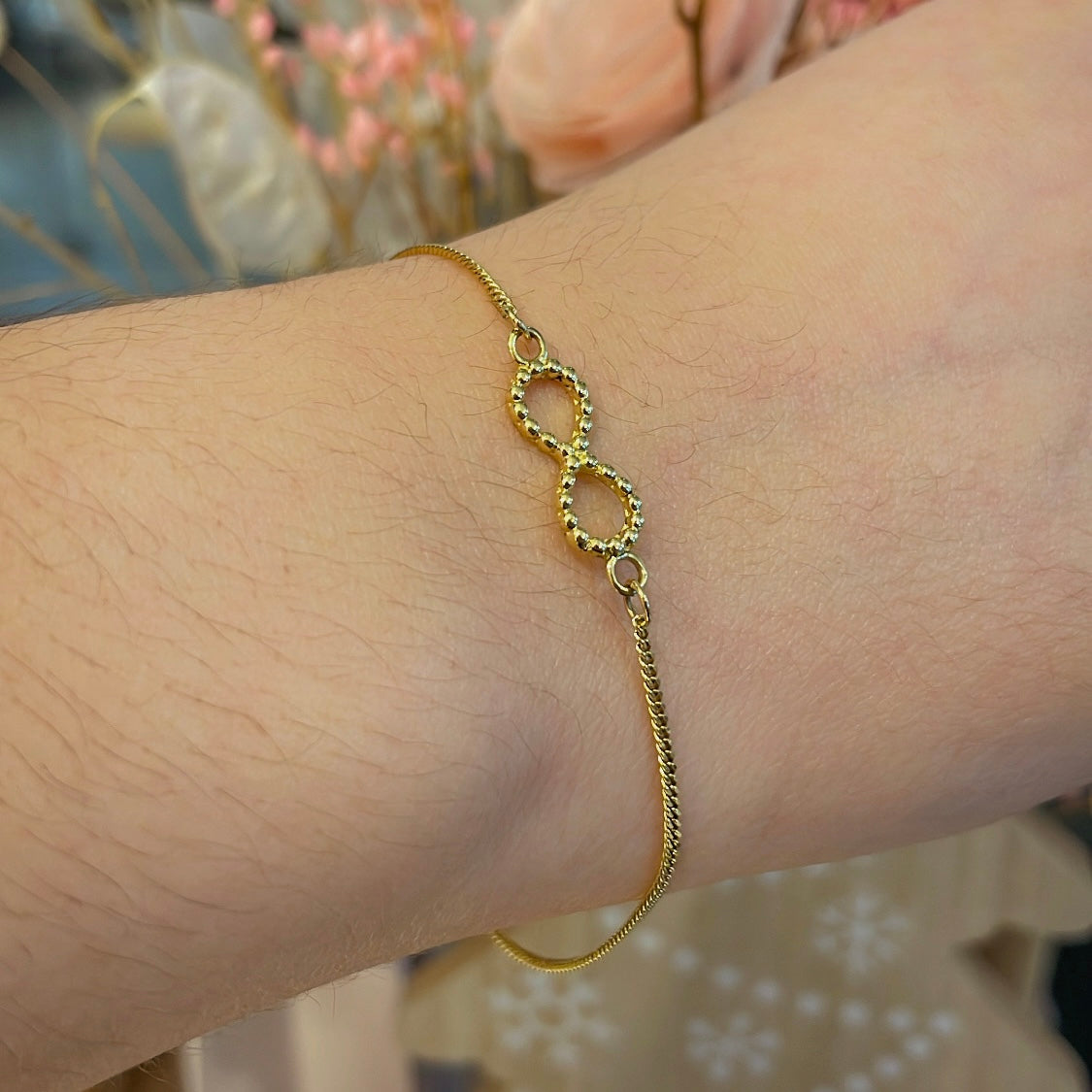 PULSERA INFINITO ORO