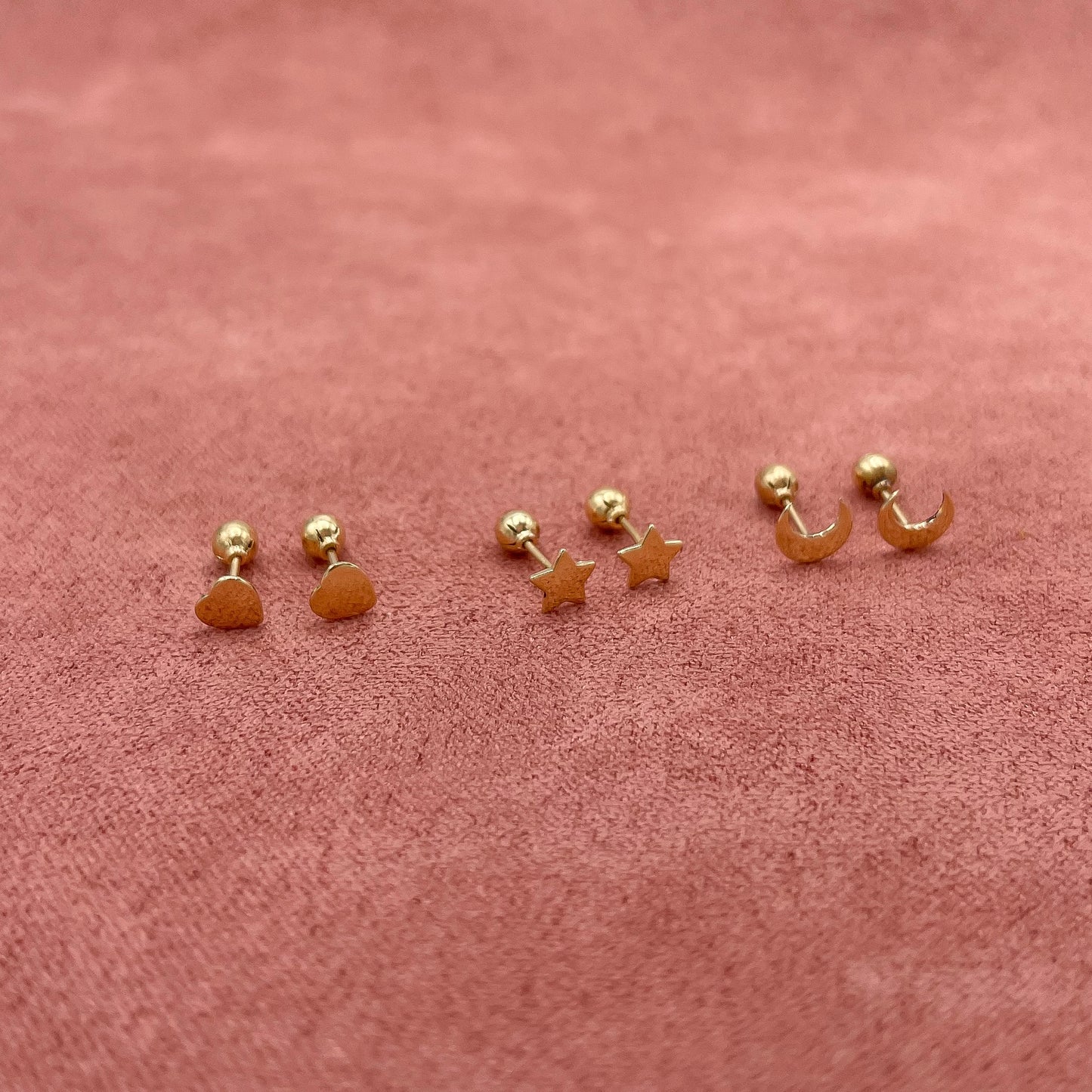 Arete estrellita oro 18k