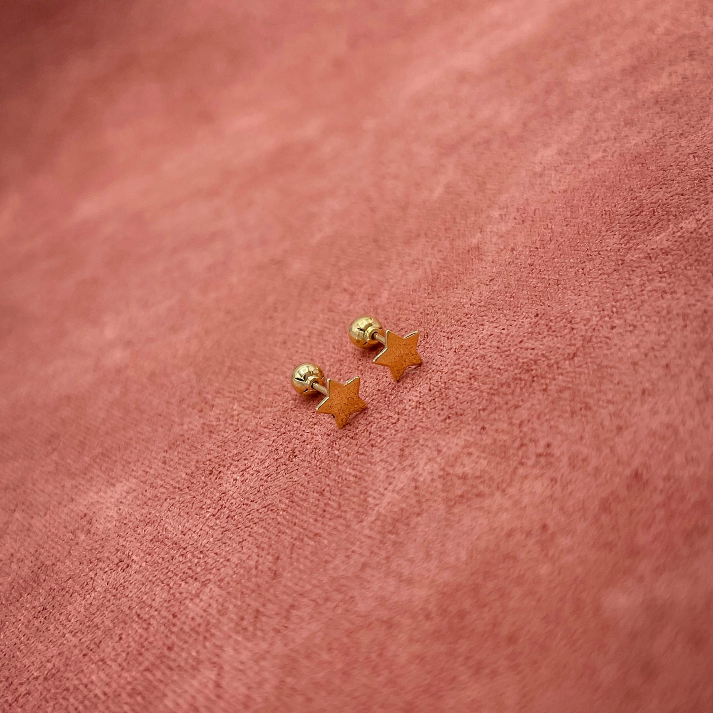 Arete estrellita oro 18k