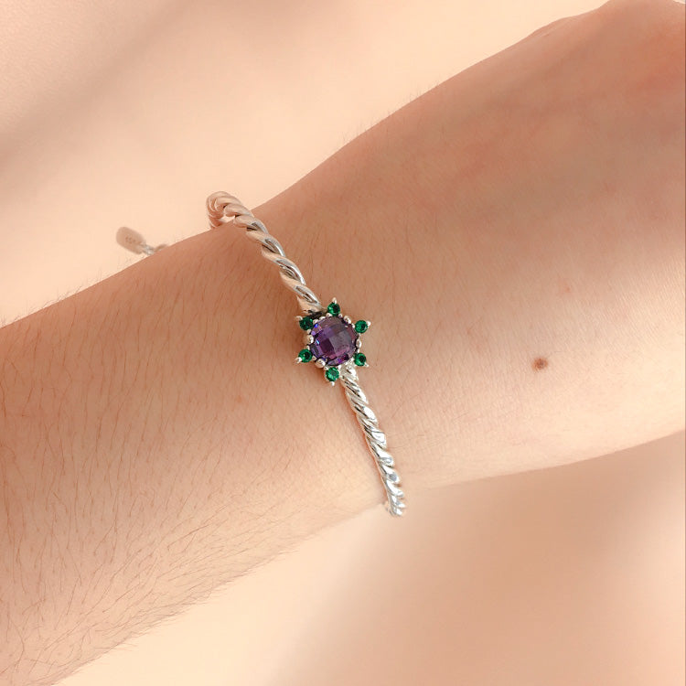 PULSERA JAZMIN PLATA