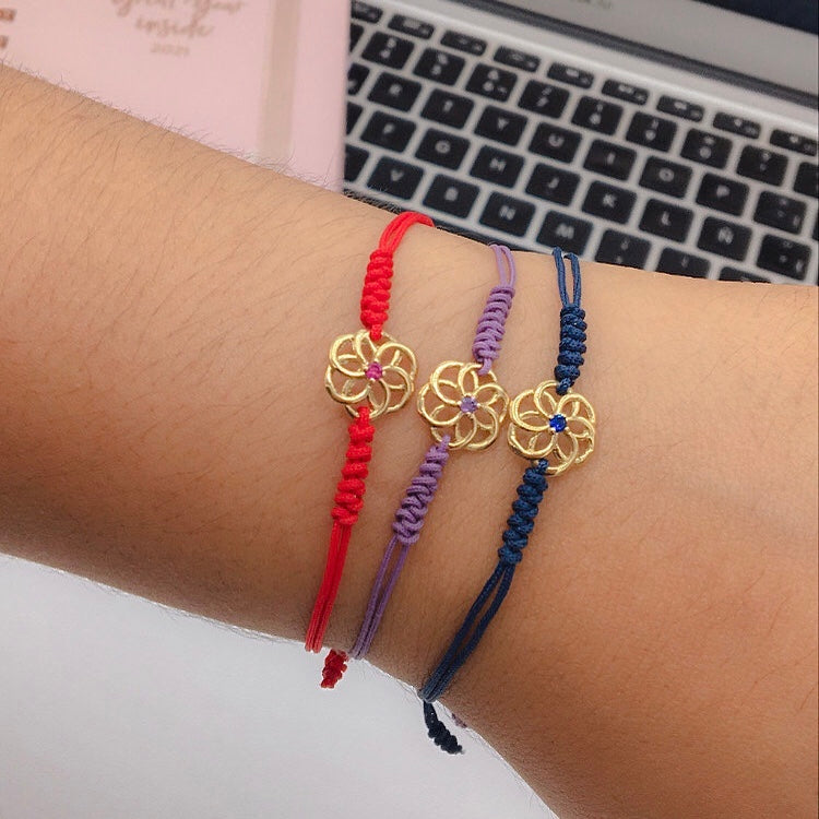 Pulsera Hilo Dahlia Oro