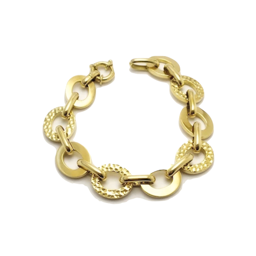 PULSERA ESLABONES DOBLE ACABADO