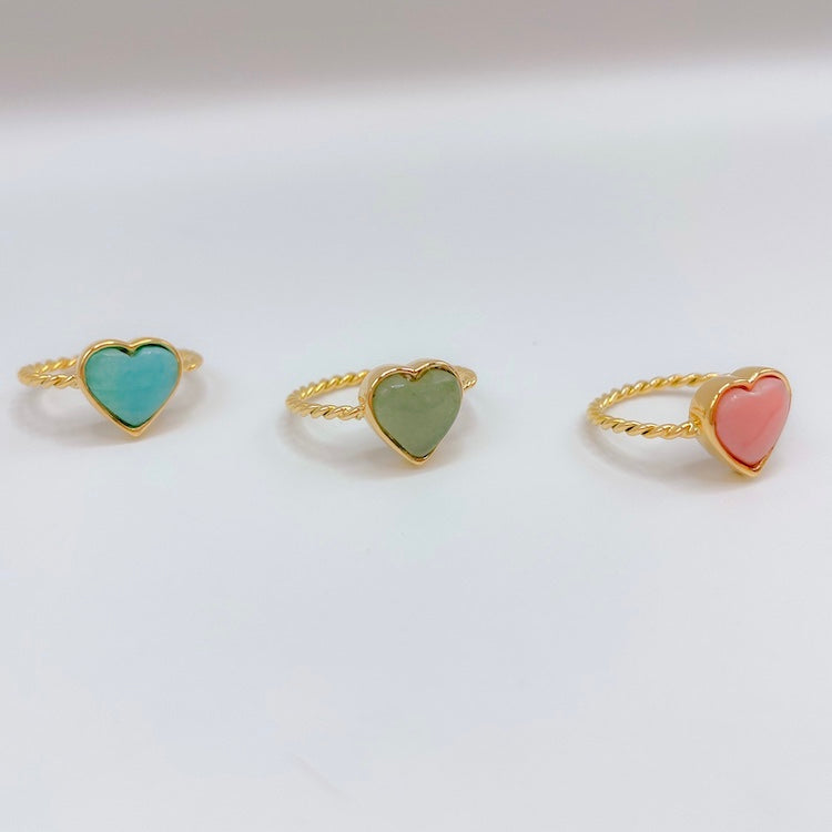 ANILLO CORAZÓN NATURAL