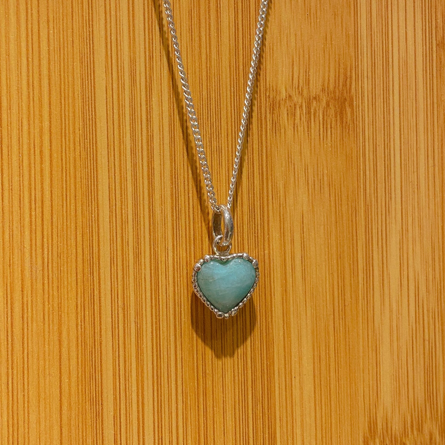 Cadena y dije Amazonita