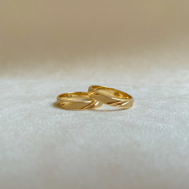 Aros de matrimonio diamantado