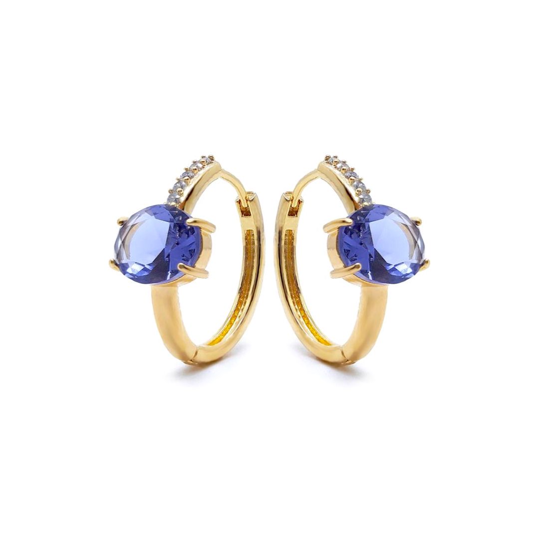 Argolla cristal Blue Capri