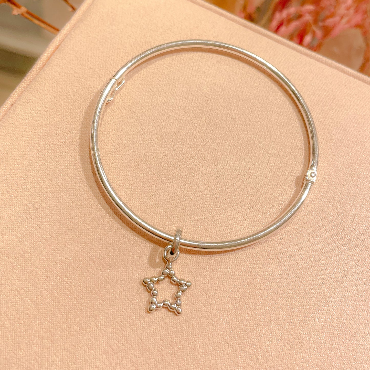 PULSERA PLATA CON DIJE ESTRELLA