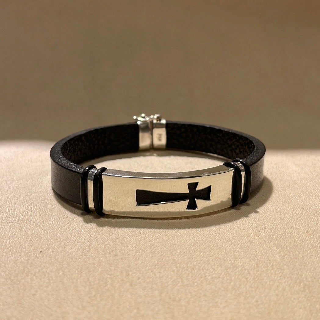 Pulsera cruz Plata