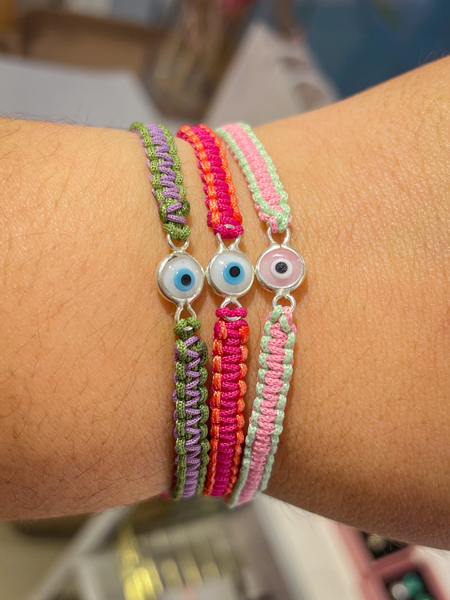 PULSERA OJO TURCO PLATA
