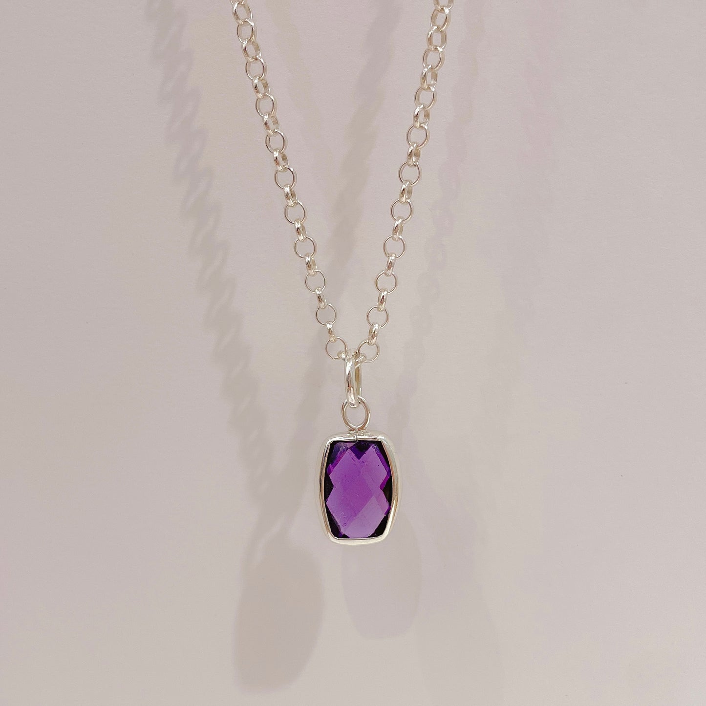 Collar Plata amatista