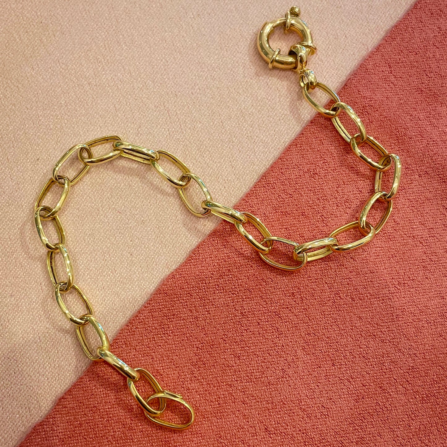 Pulsera eslabones oro 18k