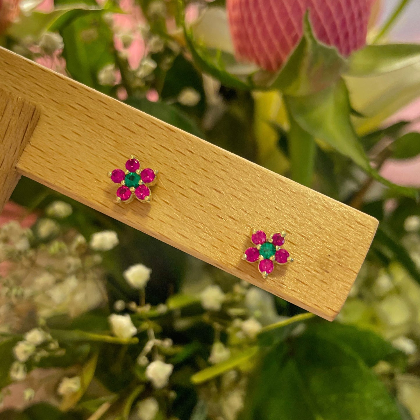 ARETE ROSETTA 6 PIEDRAS