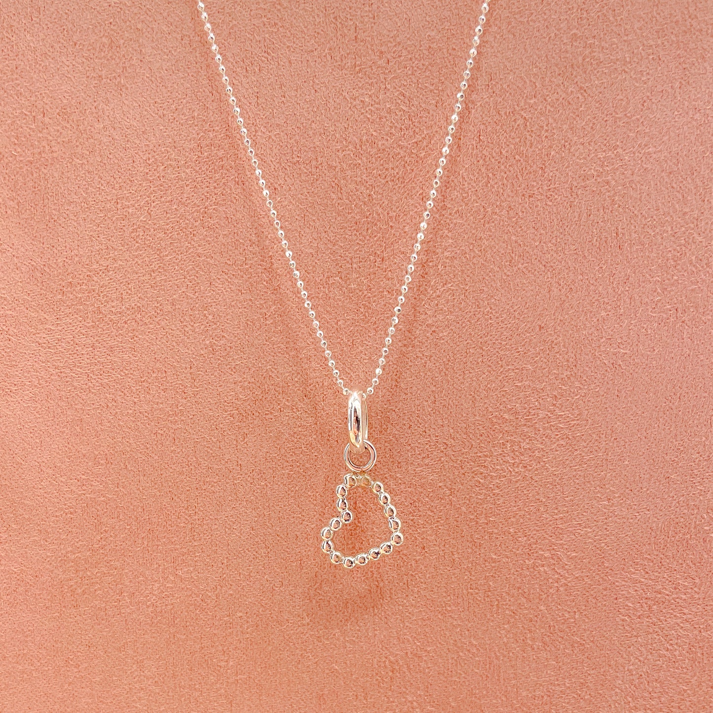 CADENA CORAZÓN PLATA
