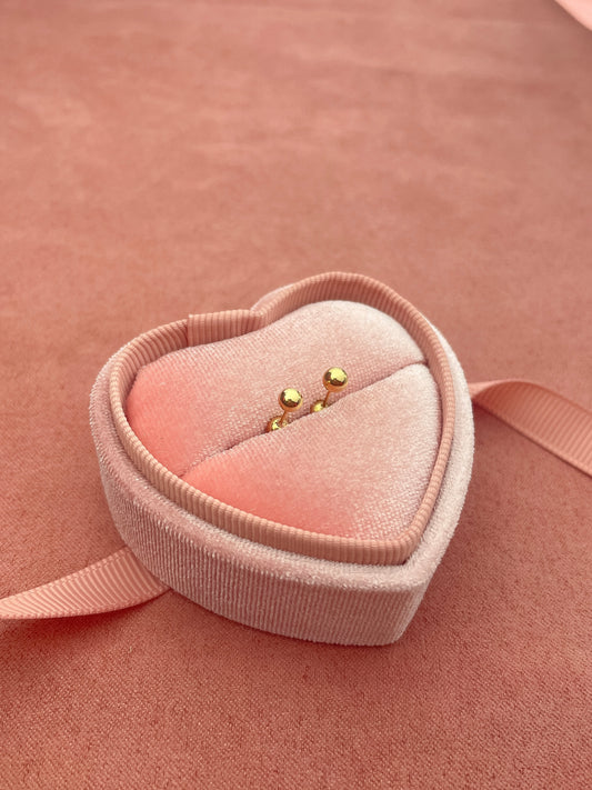 Arete baby bolita oro