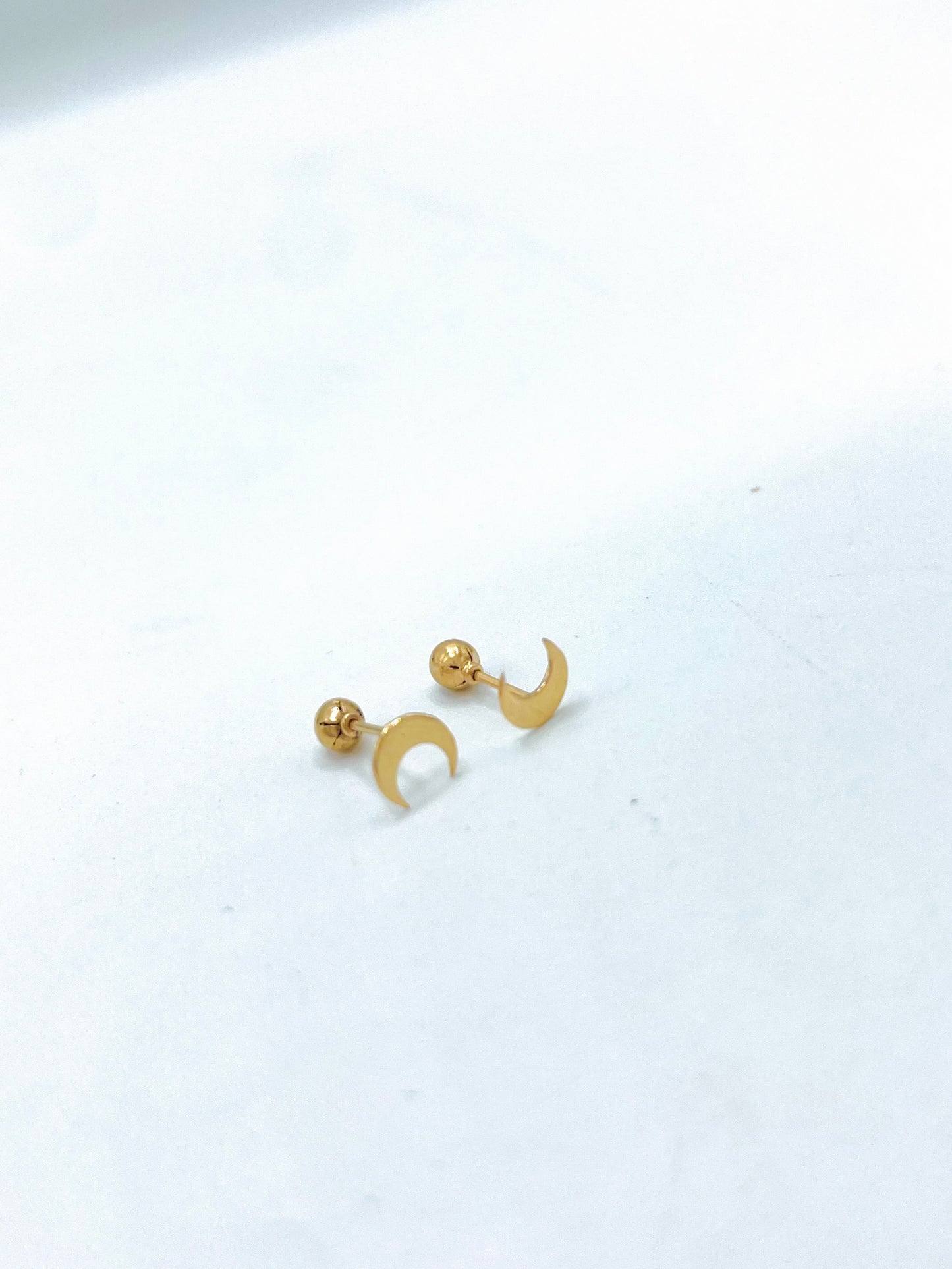 Arete luna oro 18k