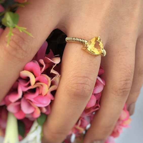 ANILLO TRILLIANT  CITRINO