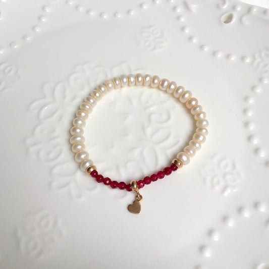 Pulsera Perlas Rosegold