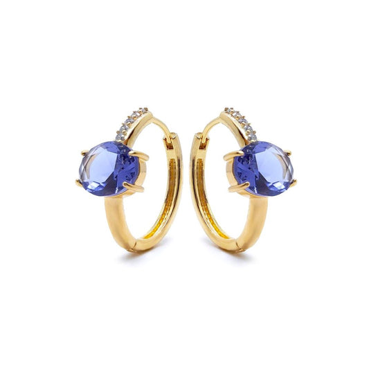 Argolla cristal  Blue Capri