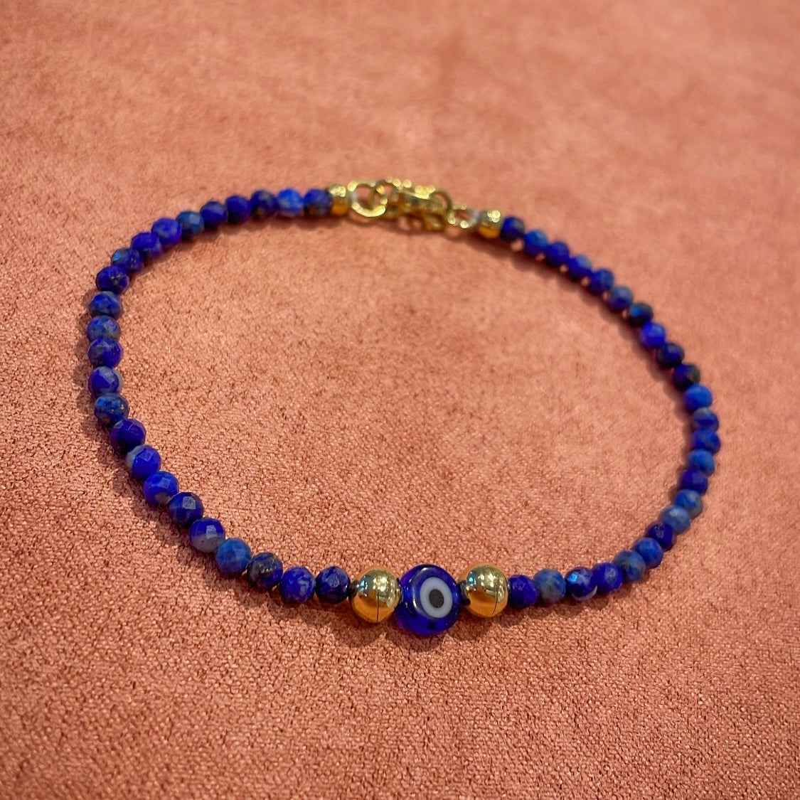 PULSERA LAPISLAZULI OJO TURCO