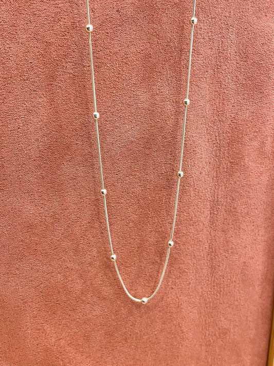 Choker bolitas Plata